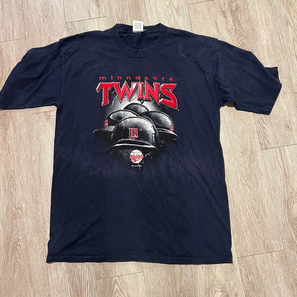 Dynamite Navy and Red Graphic Tee